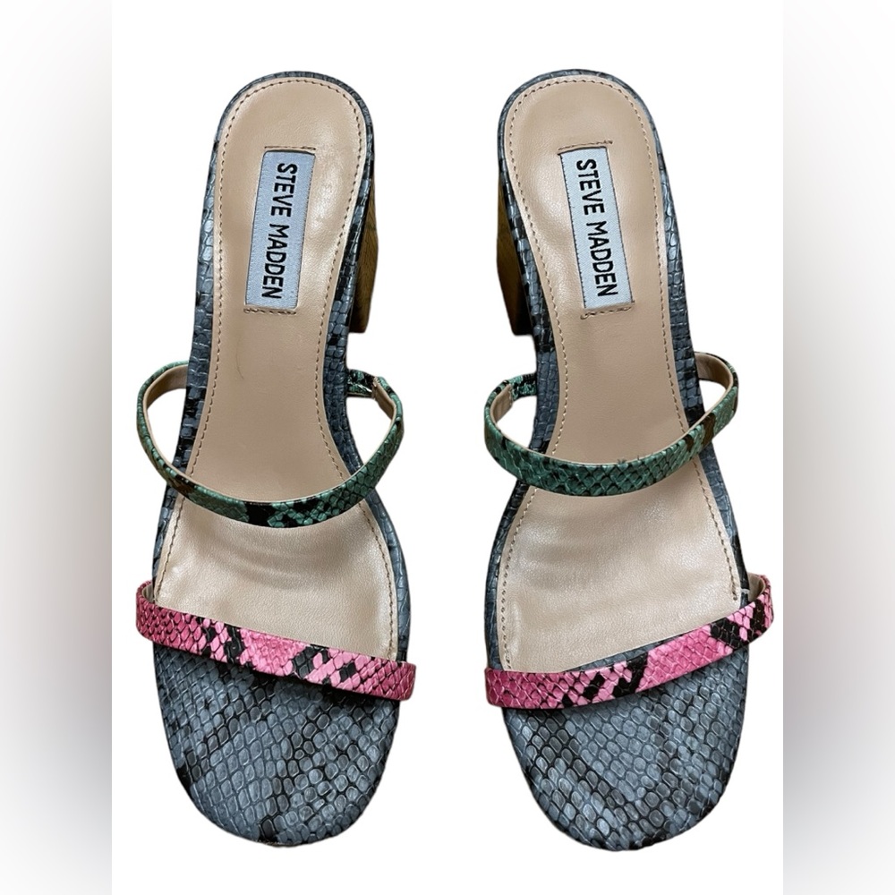 Steve Madden Issy Mule In Multi Snake - image 2